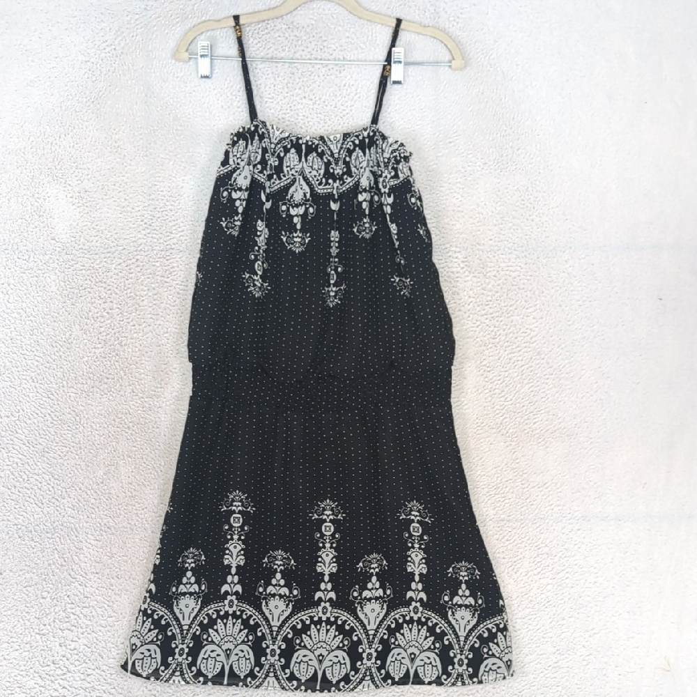 Love On A Hangerโ Women's Black Spaghetti Strap Knee Length Dress Size S/M